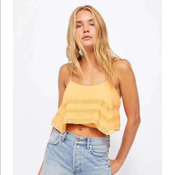 Free People Tops - Free People Womens Cami Large Gauzy‎ Hippie Coachella Summer Boho Indie Feminine